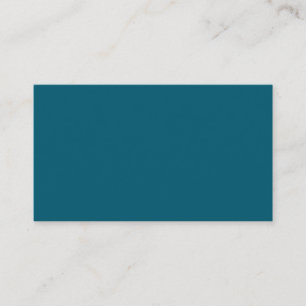 Carte De Visite Simple Budget Couleur Uni Sarcelle 