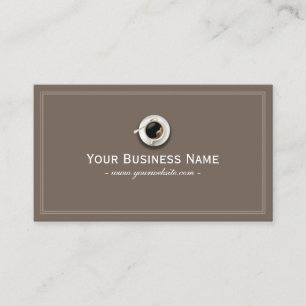 Carte de visite simple café simple
