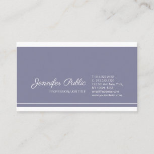 Carte De Visite Simple Chic Plain élégant Professionnel moderne