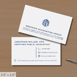 Carte De Visite Simple classique professionnel