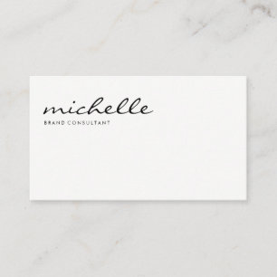 Carte De Visite Simple Cursif   Professionnel