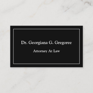 Carte de visite simple, Dapper