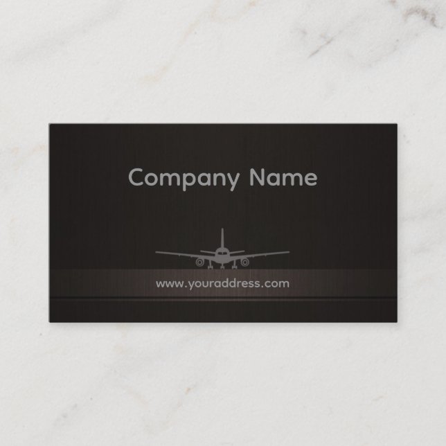 Carte de visite simple de compagnie d'avion (Devant)