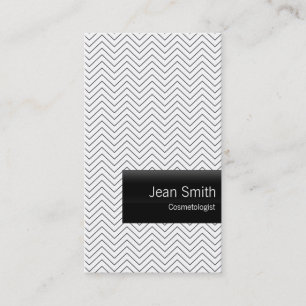 Carte de visite simple de Cosmetologist de Chevron