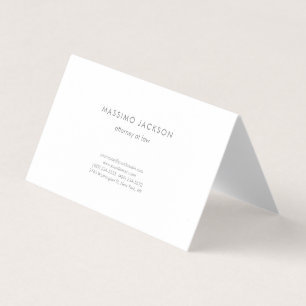 Carte de visite simple de Pearl Unique Attorney at