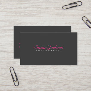 Carte de visite simple de photographe