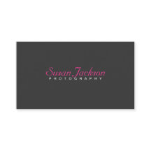 Carte de visite simple de photographe