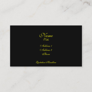 Carte de visite simple d'élégance