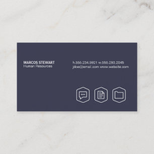 Carte De Visite Simple (denim)