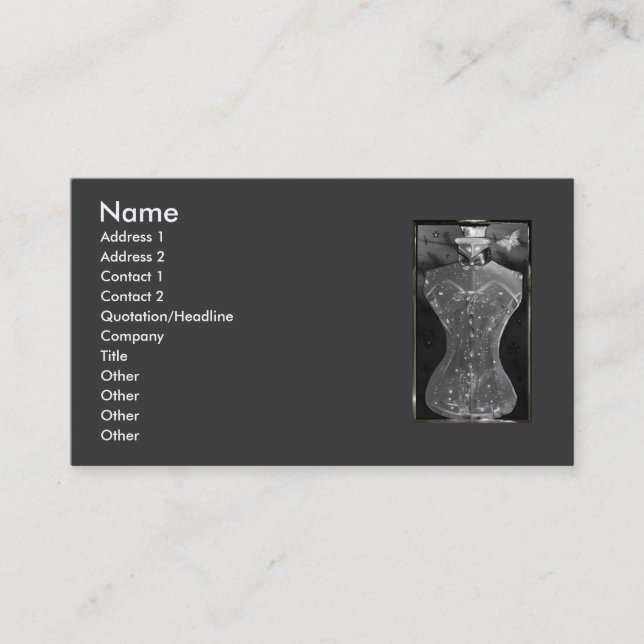 Carte De Visite Simple élégance ! (Devant)
