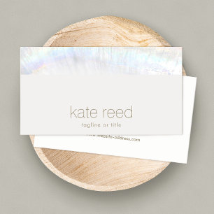 Carte De Visite Simple Elegant Blanc Moderne