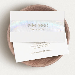 Carte De Visite Simple Elegant Blanc Moderne