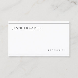 Carte De Visite Simple élégant minimaliste professionnel moderne