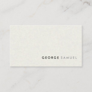Carte De Visite Simple élégant minimaliste Professionnel Personnal