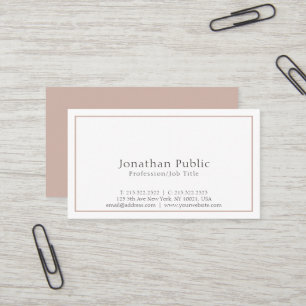 Carte De Visite Simple élégant Plain Professional Moderne