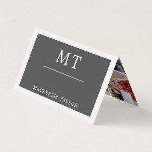 Carte De Visite Simple Élégant Professionnel 9 Photo