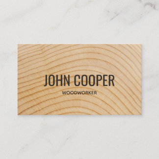 Carte De Visite Simple En Bois Charpentier Construction