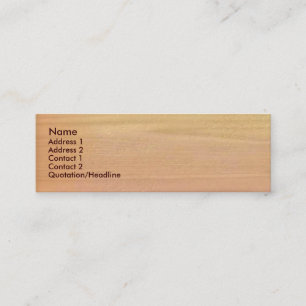 Carte de visite simple en bois d'érable