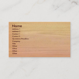 Carte de visite simple en bois d'érable
