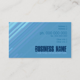 Carte de visite simple en diagonale bleue