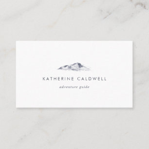 Carte de visite simple en montagne