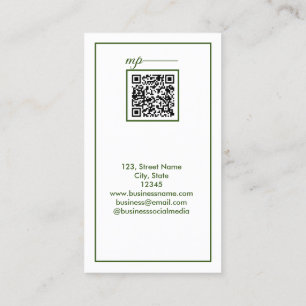 Carte De Visite simple entreprise ajouter un texte de nom