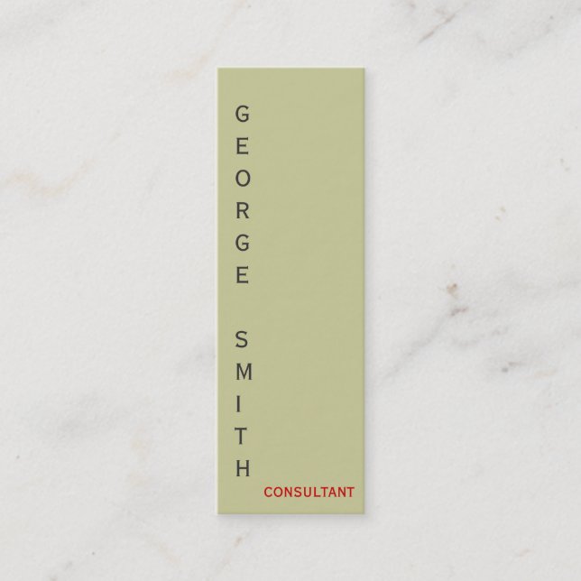 Carte de visite simple et élégant (Devant)