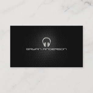 Carte de visite simple et élégant du DJ