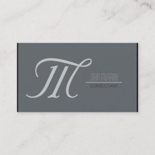 Carte de visite simple et élégant Monogram Profess