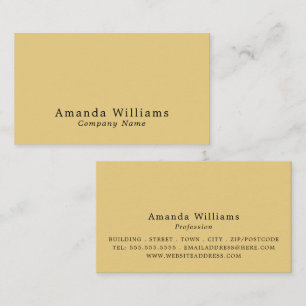 Carte De Visite Simple et minimaliste