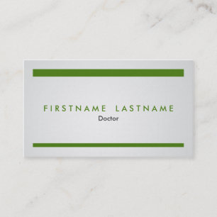 Carte de visite simple et moderne de corps médical
