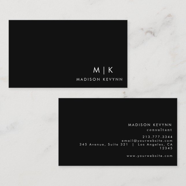 Carte De Visite Simple et professionnel (Devant / Derrière)