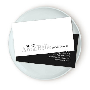 Carte De Visite Simple Eyelash Extensions et Brow Specialist