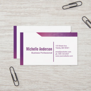 Carte De Visite Simple géométrique d'entreprise