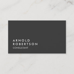 Carte de visite simple gris clair tendance