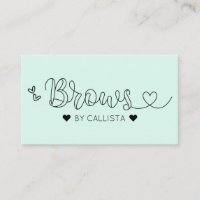 Simple Jolie Monnaie Coeurs verts Typographie Broc