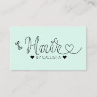 Simple jolie Monnaie Coeurs verts Typographie Chev