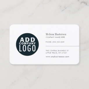 Carte De Visite Simple logo d'entreprise minimaliste