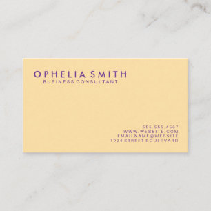 Carte De Visite Simple minimal