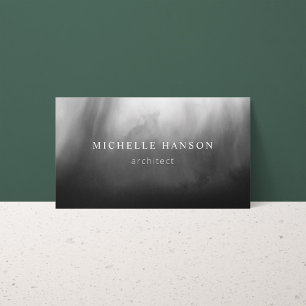 Carte De Visite Simple Minimal Abstrait noir blanc