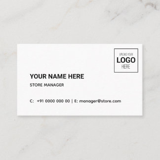 Carte de visite simple minimale