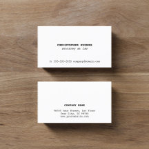 Simple minimaliste élégant avocat blanc à la loi