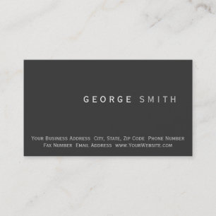 Carte de visite simple minimaliste moderne