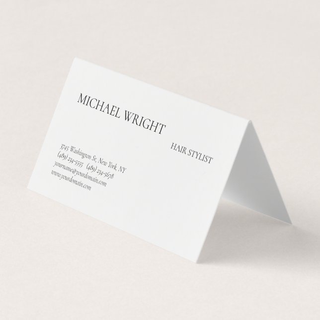 Carte De Visite Simple minimaliste moderne (Devant)
