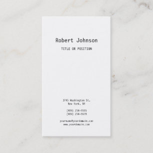 Carte De Visite Simple minimaliste moderne simple unique professio