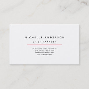 Carte De Visite Simple minimaliste professionnel simple