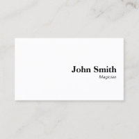 Carte de visite simple minimaliste simple