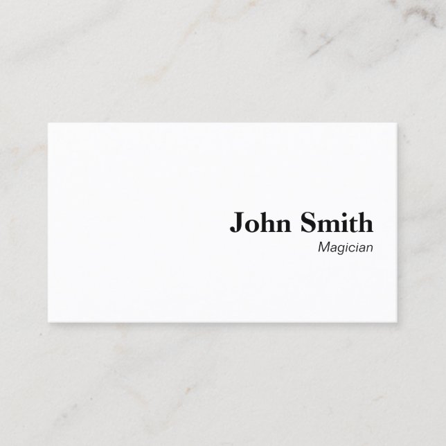 Carte de visite simple minimaliste simple (Devant)