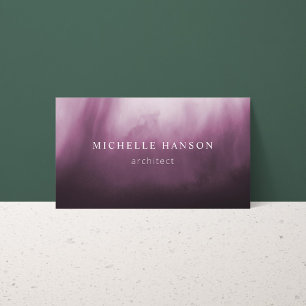 Carte De Visite Simple minuscule Abstrait rose pourpre