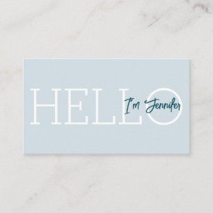 Carte de visite Simple Moderne Bonjour